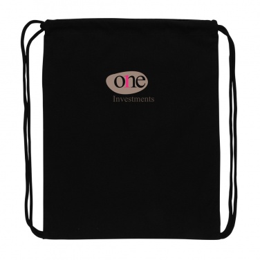 Logotrade promotional gifts photo of: Impact AWARE™ recycled cotton drawstring backpack 145g