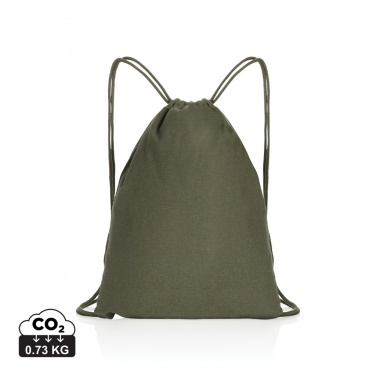 Logotrade promotional merchandise picture of: Impact AWARE™ recycled cotton drawstring backpack 145g