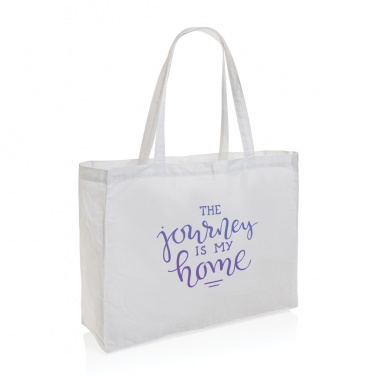 Logo trade corporate gifts image of: Impact AWARE™ Recycled cotton shopper 145g