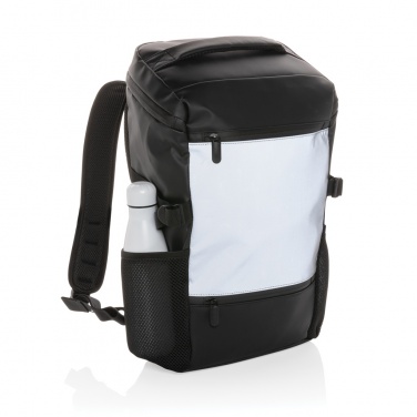 Logo trade business gift photo of: PU high visibility easy access 15.6" laptop backpack