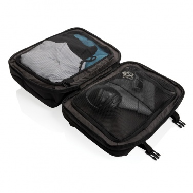 Logotrade promotional product picture of: Swiss Peak AWARE™ RPET 15.6' expandable weekend backpack