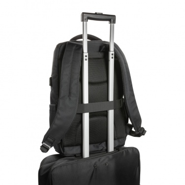 Logo trade promotional giveaways picture of: Swiss Peak AWARE™ RPET Voyager 15.6" laptop backpack