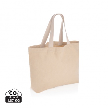 Logo trade promotional products image of: Impact Aware™ 240 gsm rcanvas large tote undyed
