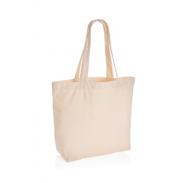 Logo trade promotional gifts picture of: Impact Aware™ 240 gsm rcanvas shopper w/pocket undyed
