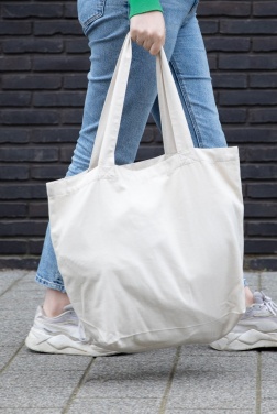 Logotrade promotional gift picture of: Impact Aware™ 240 gsm rcanvas shopper w/pocket undyed