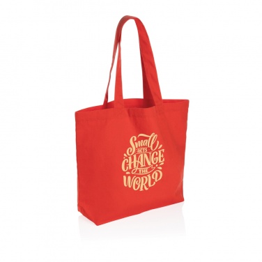 Logo trade promotional merchandise photo of: Impact Aware™ 240 gsm rcanvas shopper w/pocket