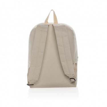 Logo trade business gifts image of: Impact Aware™ 285 gsm rcanvas backpack undyed