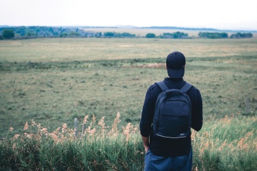 Logo trade promotional giveaways picture of: Swiss Peak Brooke AWARE™ RPET daily 15.6" laptop backpack