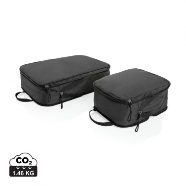 Logo trade promotional gifts image of: Swiss Peak Ridge AWARE™ RPET compression travel cubes 2pc