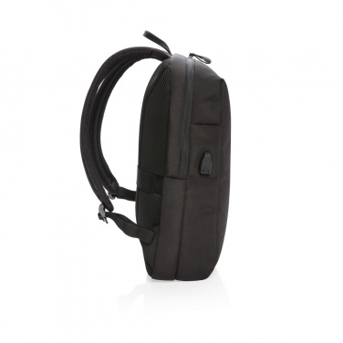Logo trade promotional product photo of: Swiss Peak AWARE™ RFID and USB A laptop backpack