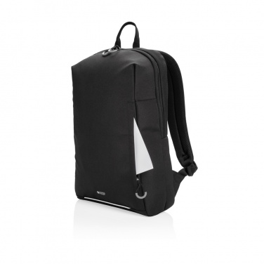 Logotrade promotional gift picture of: Swiss Peak AWARE™ RFID and USB A laptop backpack