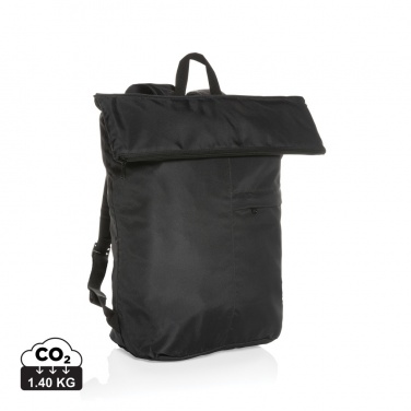 Logo trade corporate gifts picture of: Dillon AWARE™ RPET lightweight foldable backpack