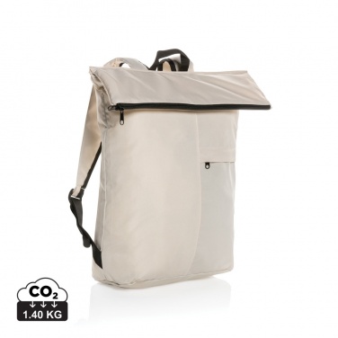Logo trade promotional products image of: Dillon AWARE™ RPET lightweight foldable backpack