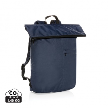 Logotrade promotional item image of: Dillon AWARE™ RPET lightweight foldable backpack