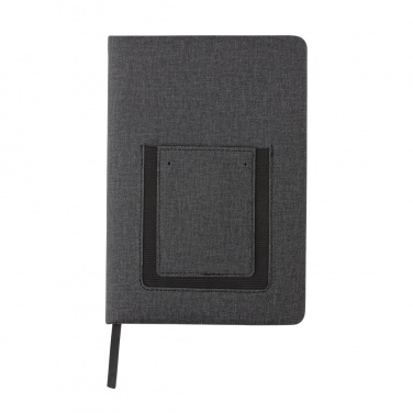 Logotrade promotional gift image of: Deluxe A5 Notebook with phone pocket