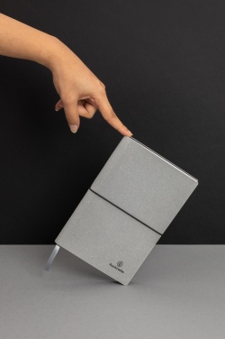 Logo trade promotional gifts picture of: A5 recycled leather notebook