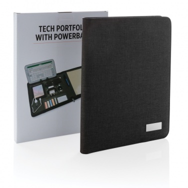 Logo trade advertising products picture of: Tech portfolio with powerbank