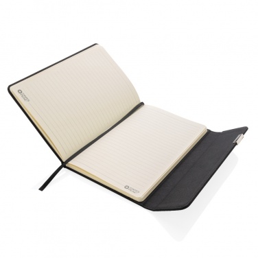 Logo trade promotional merchandise picture of: Swiss Peak deluxe A5 notebook and pen set