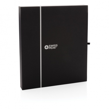 Logotrade promotional product image of: Swiss Peak deluxe A5 notebook and pen set