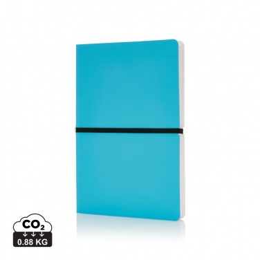 Logotrade promotional giveaway image of: Deluxe softcover A5 notebook