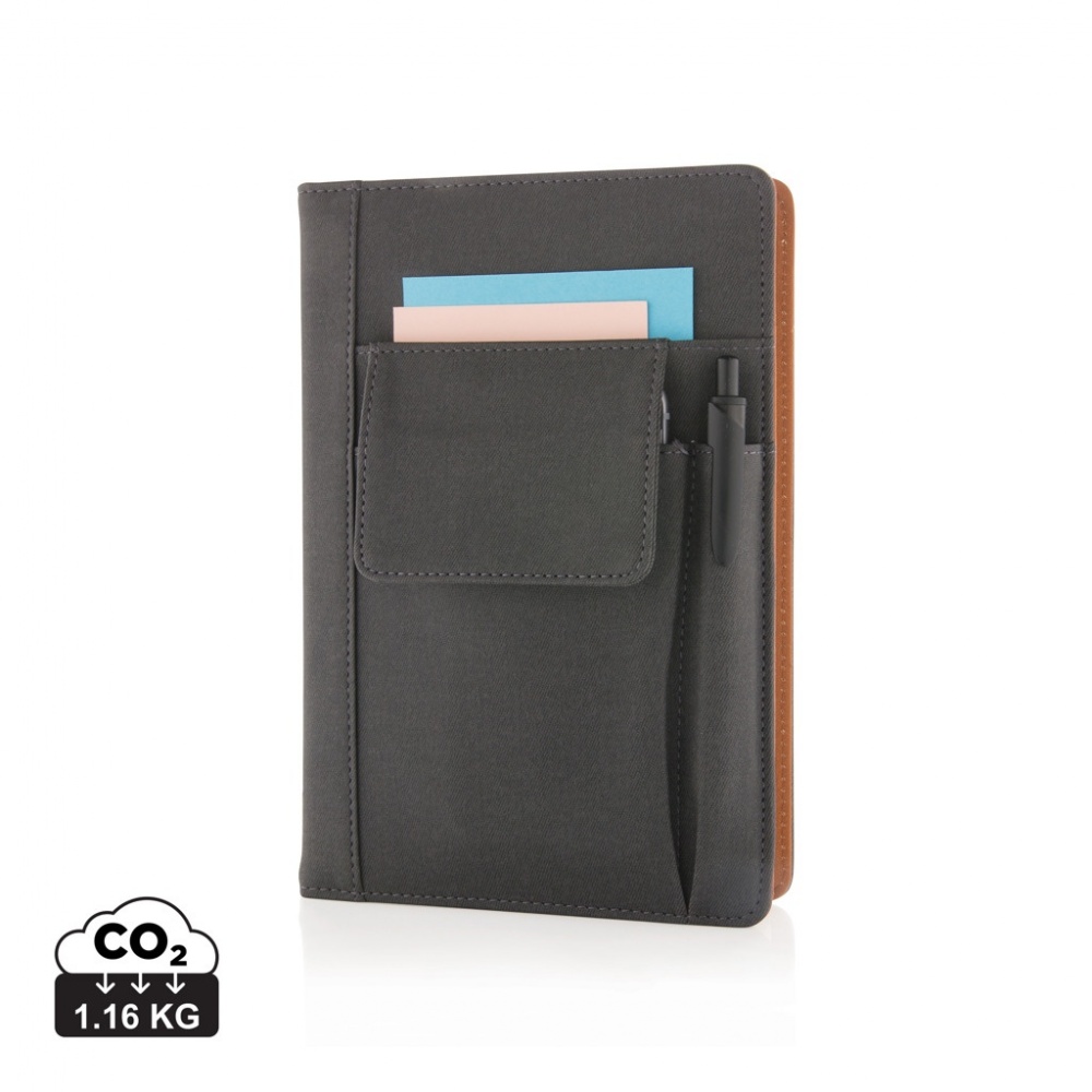 Logotrade advertising product image of: Notebook with phone pocket
