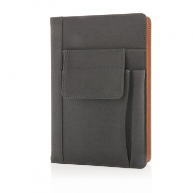 Logo trade advertising products picture of: Notebook with phone pocket