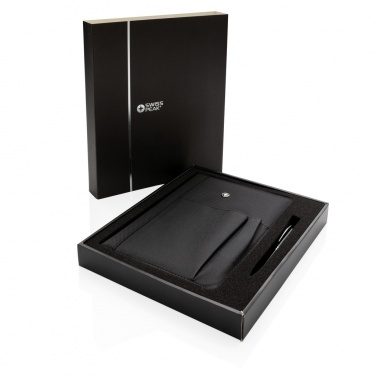 Logotrade promotional merchandise image of: Refillable notebook and pen set