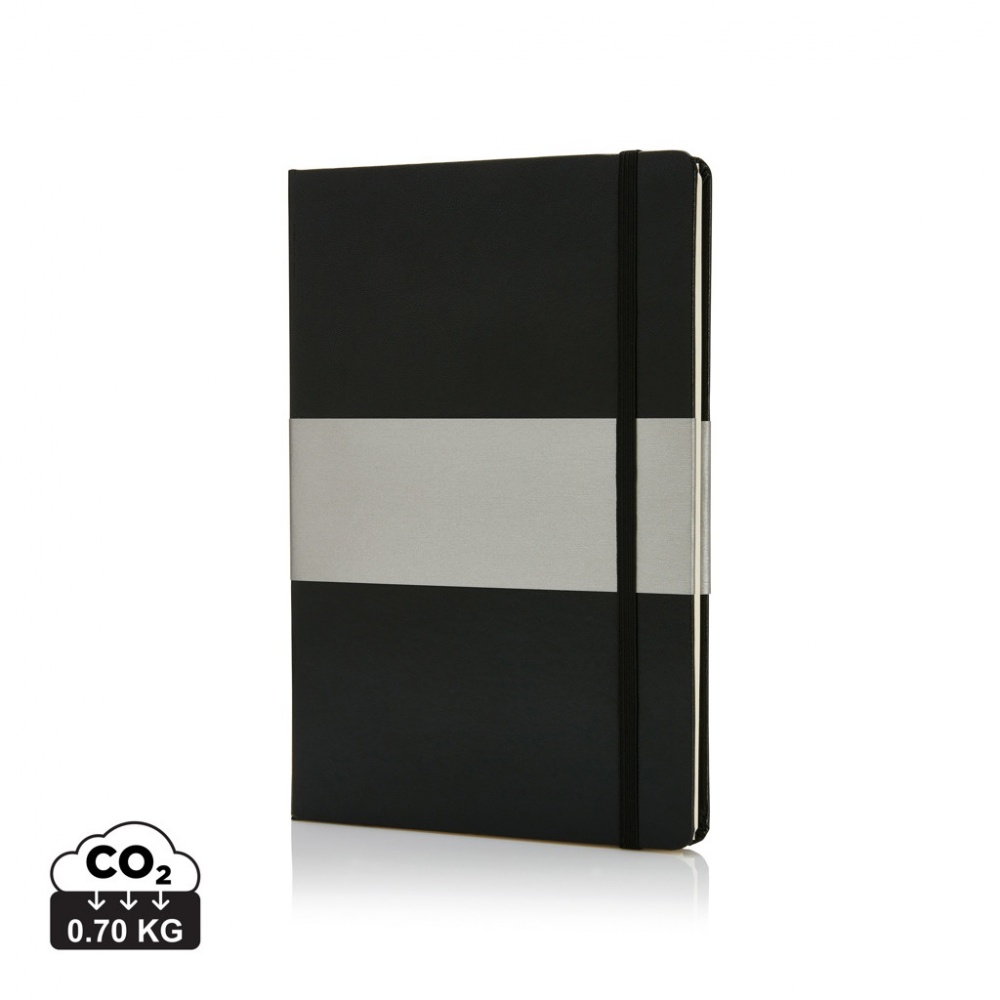 Logotrade advertising product picture of: Deluxe hardcover A5 notebook
