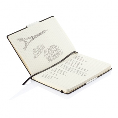 Logotrade advertising product picture of: Deluxe hardcover A5 notebook