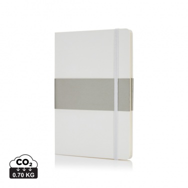 Logo trade business gift photo of: Deluxe hardcover A5 notebook