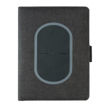 Logo trade promotional item photo of: Air 5W wireless charging notebook cover A5