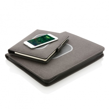 Logo trade business gifts image of: Air 5W wireless charging notebook cover A5