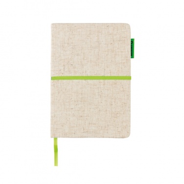 Logo trade promotional gifts image of: A5 jute notebook