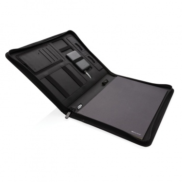 Logotrade promotional giveaway picture of: Air 5W wireless charging portfolio A4 w/ 5000 mAh powerbank