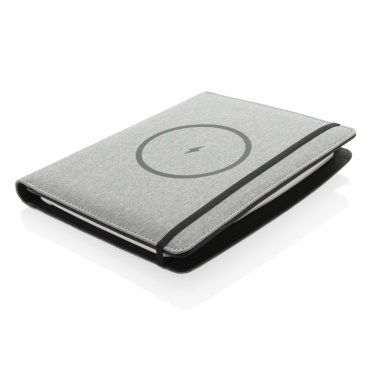 Logotrade business gifts photo of: Air 5W wireless charging notebook with 5000mAh powerbank