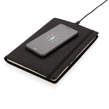 Logotrade promotional products photo of: Air 5W wireless charging refillable journal cover A5