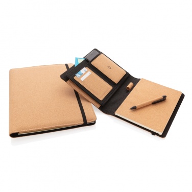 Logotrade promotional product image of: Deluxe cork portfolio A4 with pen