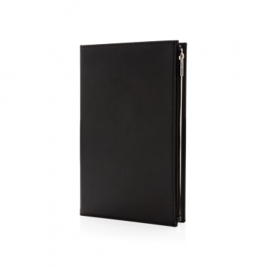 Logotrade promotional giveaways photo of: Swiss Peak A5 PU notebook with zipper pocket