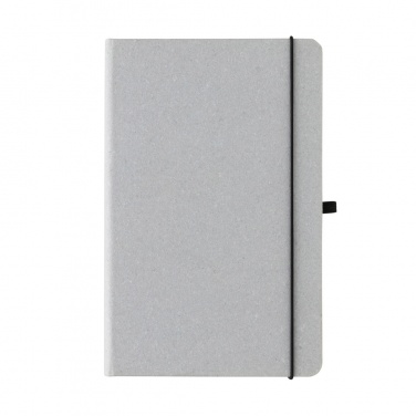 Logo trade corporate gifts image of: Recycled leather hardcover notebook A5