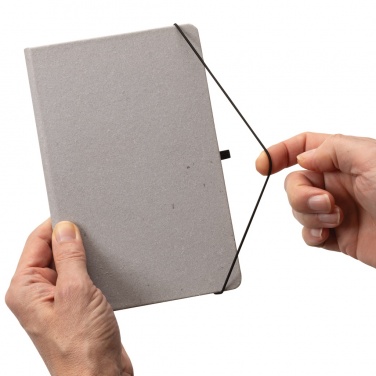 Logotrade promotional giveaway image of: Recycled leather hardcover notebook A5