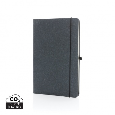 Logo trade promotional product photo of: Recycled leather hardcover notebook A5
