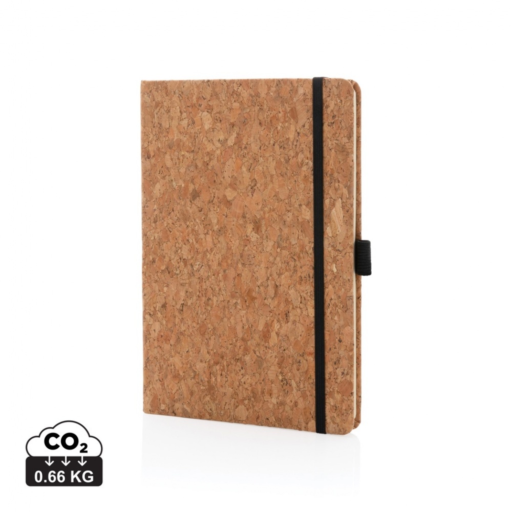 Logotrade promotional giveaway image of: Cork hardcover notebook A5