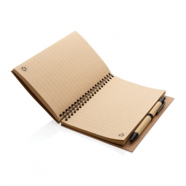 Logotrade promotional gift image of: Cork spiral notebook with pen