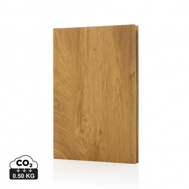 Logo trade promotional products picture of: Kavana wood print A5 notebook