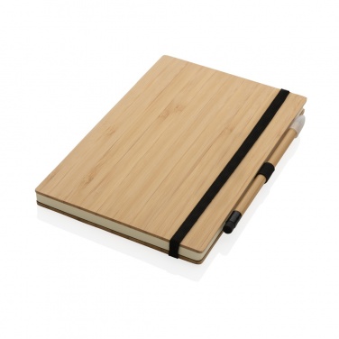 Logotrade corporate gift picture of: Bamboo notebook and infinity pencil set