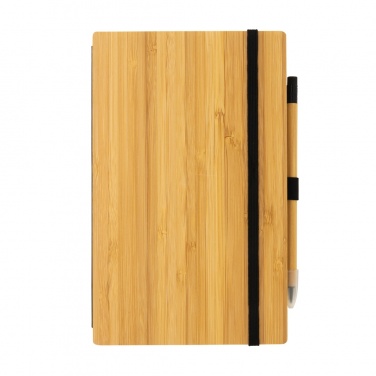 Logotrade promotional merchandise photo of: Bamboo notebook and infinity pencil set