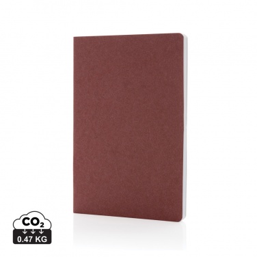 Logo trade advertising products image of: Salton A5 GRS certified recycled paper notebook