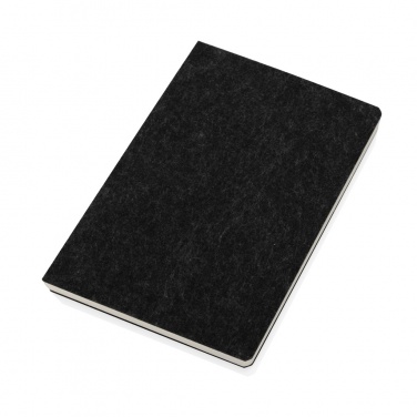 Logotrade promotional product picture of: Phrase GRS certified recycled felt A5 notebook