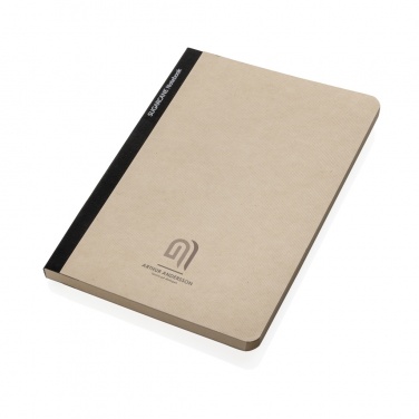 Logo trade corporate gifts image of: Stylo Sugarcane paper A5 Notebook
