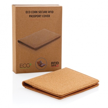 Logotrade promotional gift picture of: Cork secure RFID passport cover